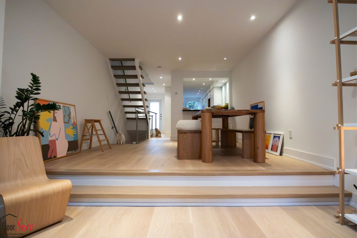 Professional flooring installation in Toronto home