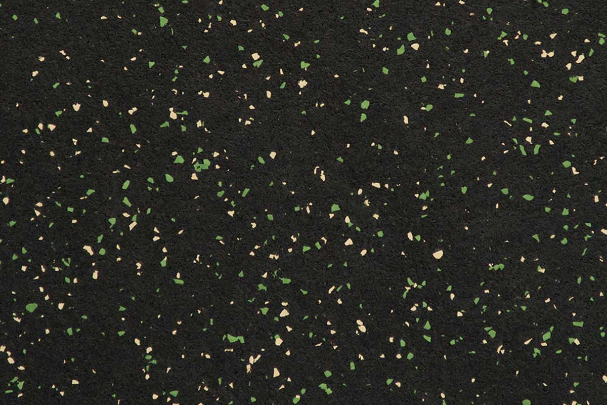 Roppe Recoil Fitness Flooring — Recoil_377-Hunter-Green-Ivory