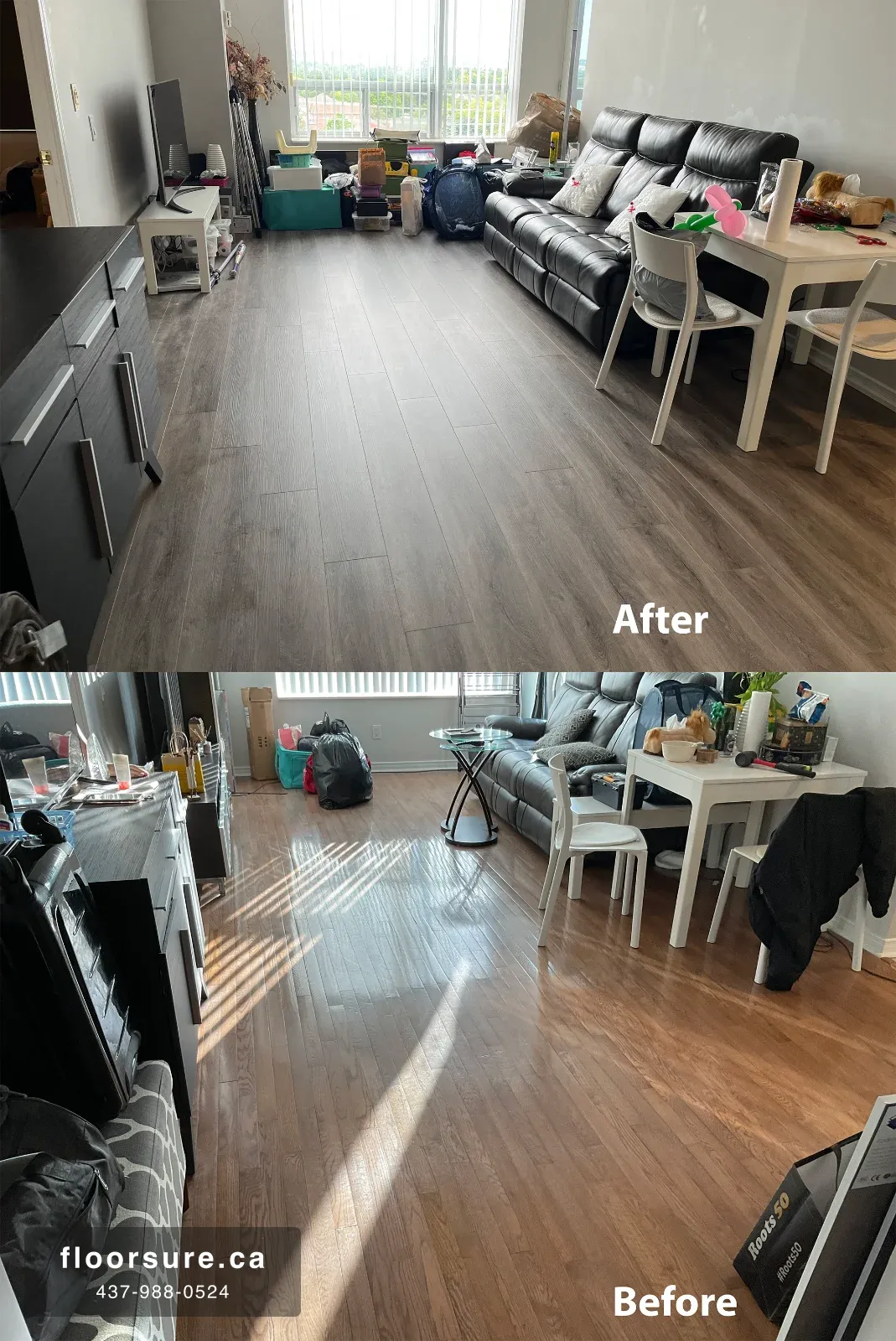 Northern Heights Condo — Hardwood to SPC Vinyl